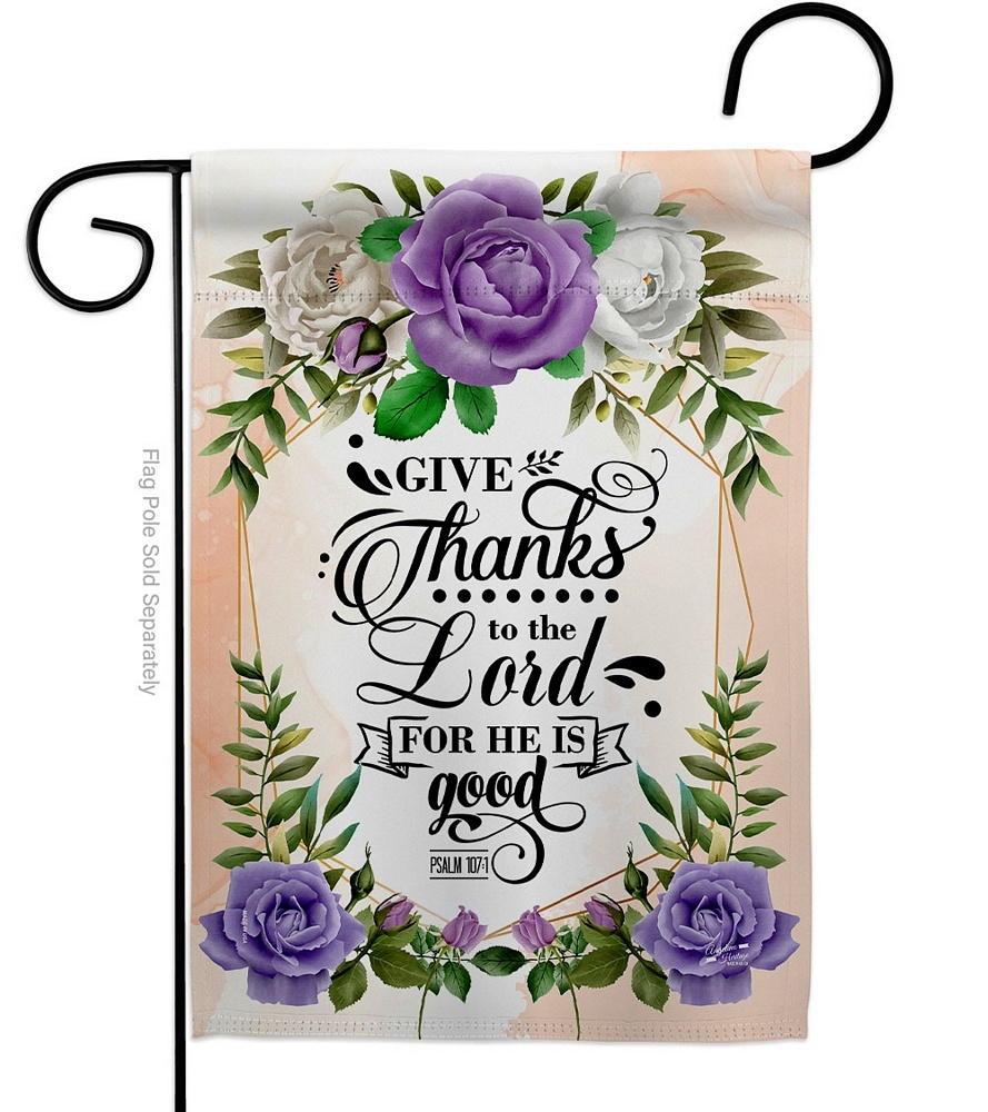 Thanks To The Lord Decorative Garden Flag