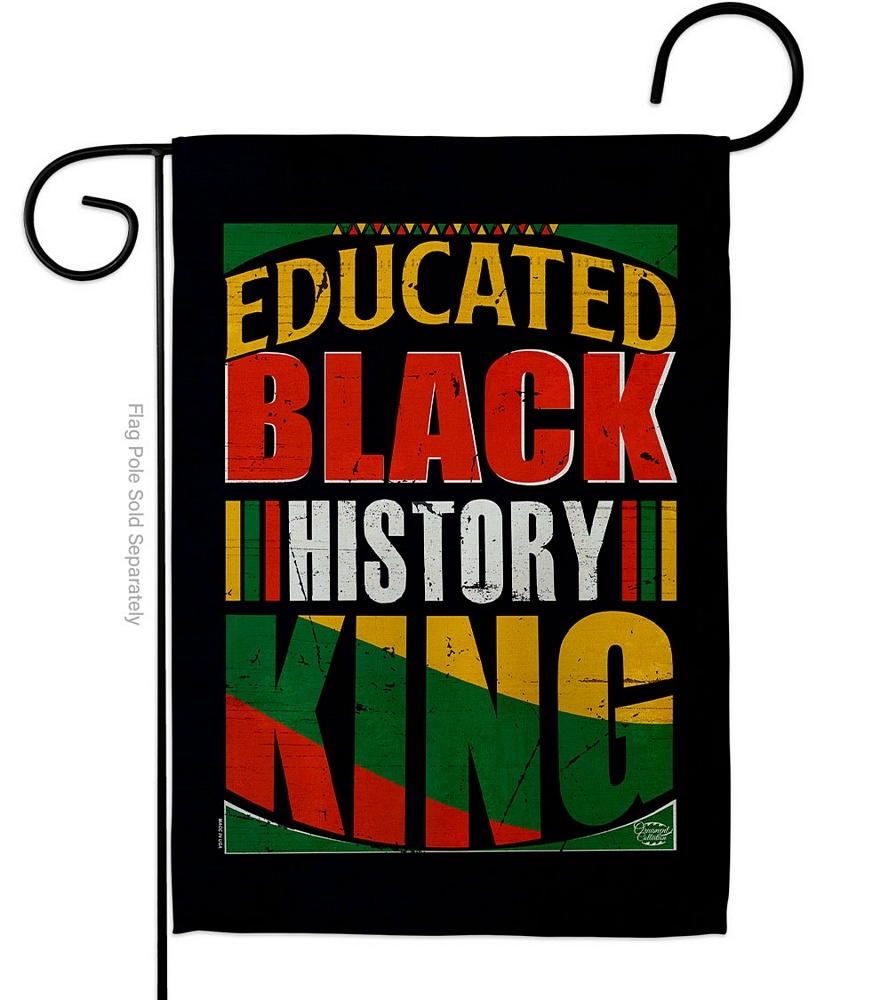 Educated Black History Garden Flag