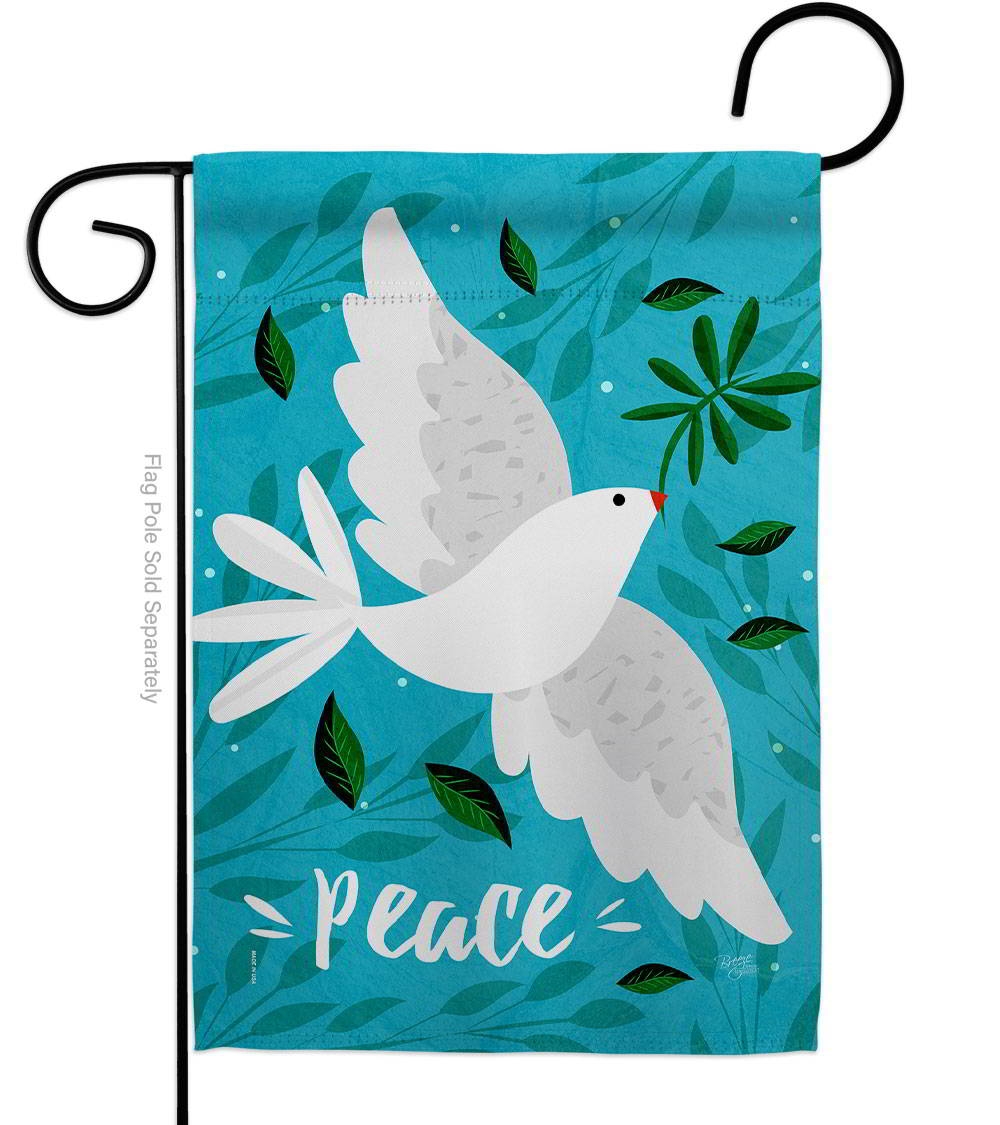 Want Peace Garden Flag