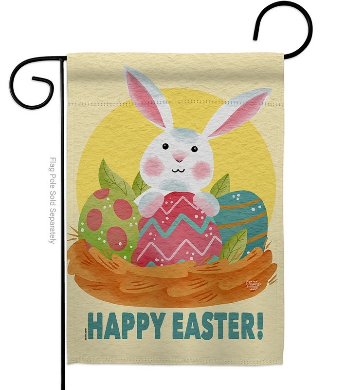Easter Bunny Fun Garden Flag