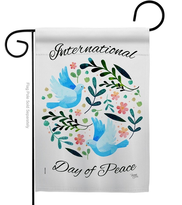 International Peace Day Garden Flag