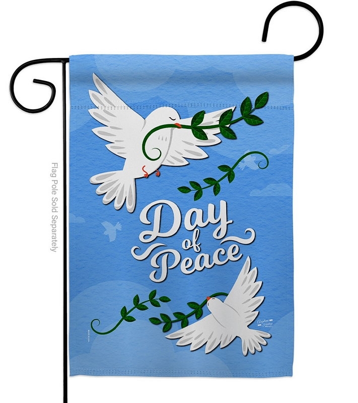 Day Of Peace Garden Flag