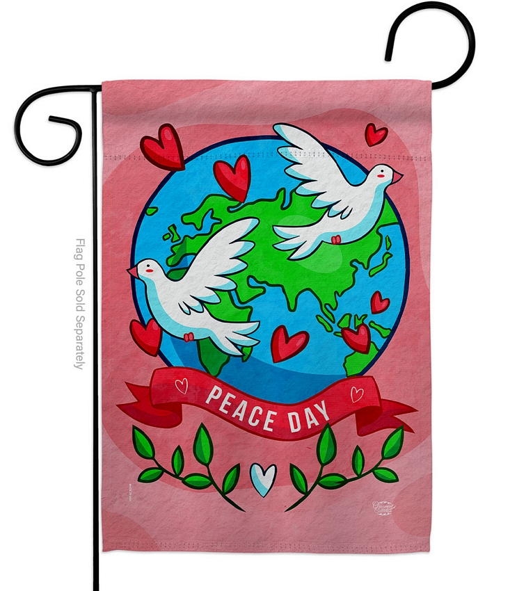 Peace On Earth Decorative Garden Flag