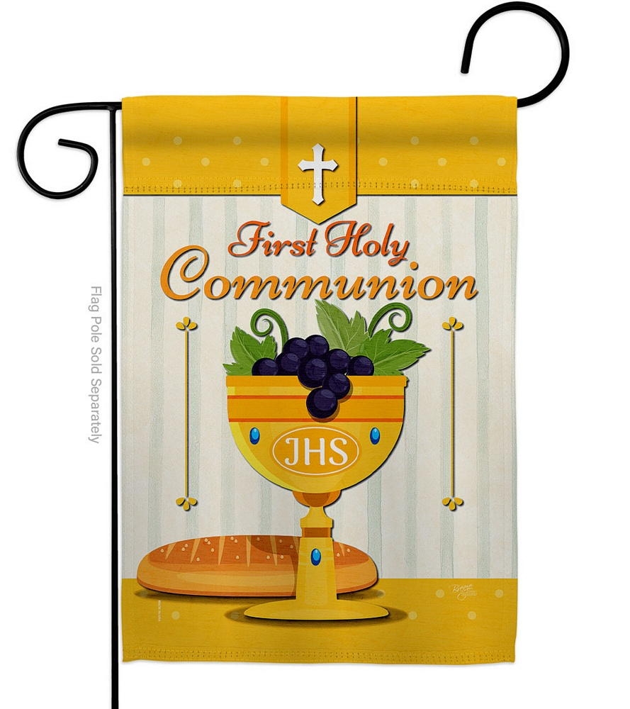Holy Communion Garden Flag
