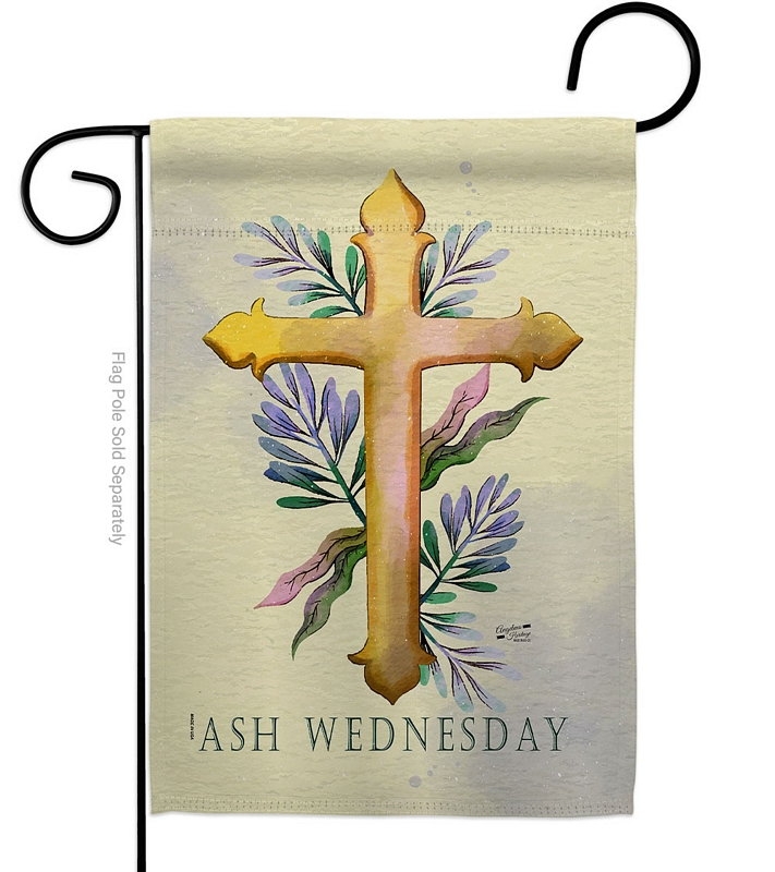 Ash Wednesday Garden Flag