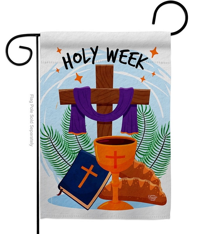 Holy Week Garden Flag
