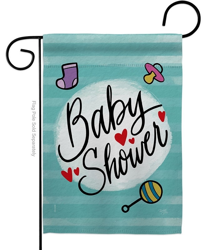 Baby Shower Decorative Garden Flag