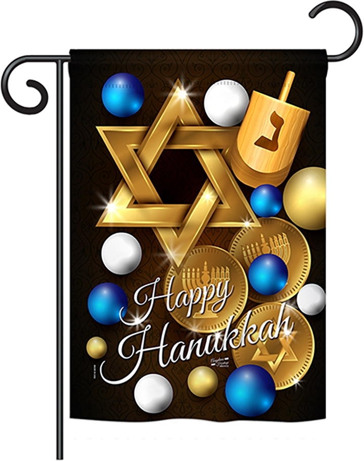 Happy Hanukkah Impressions Garden Flag