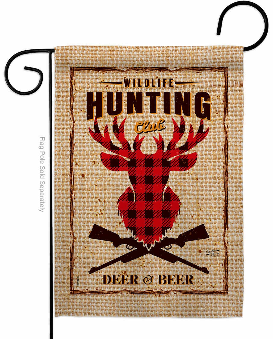 Deer & Beer Garden Flag