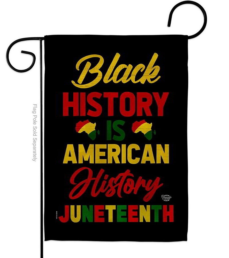Black History American Garden Flag