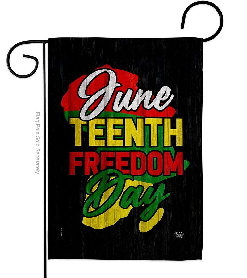 June Freedom Day Garden Flag