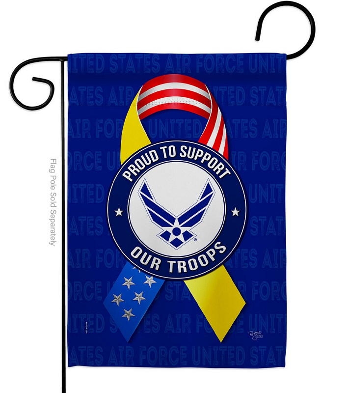 Support Air Force Troops Garden Flag
