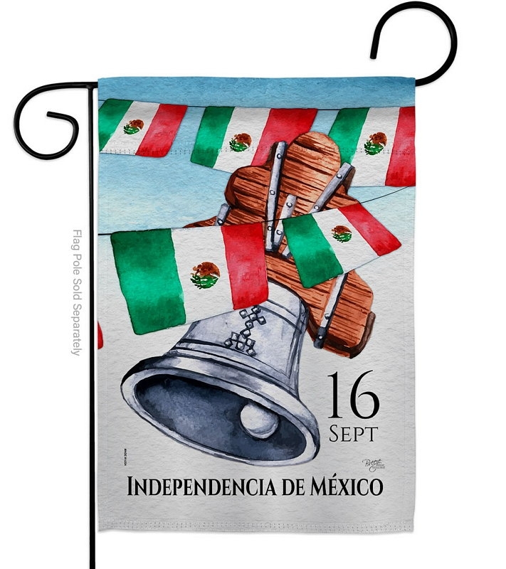Mexican Independence Day Garden Flag