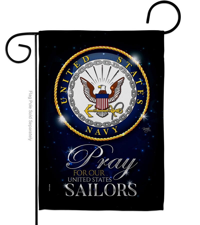Pray United States Sailors Garden Flag