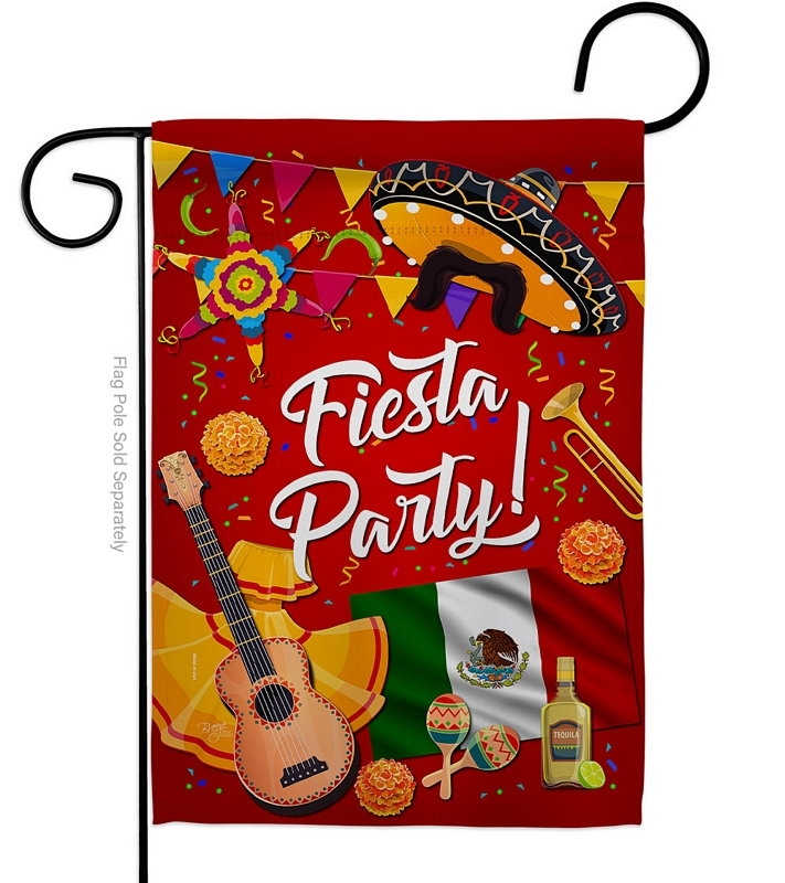 Fiesta Party Garden Flag