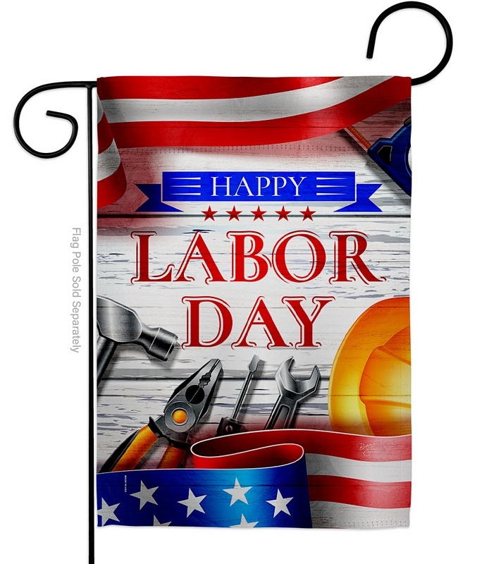 Happy Labor Day Garden Flag