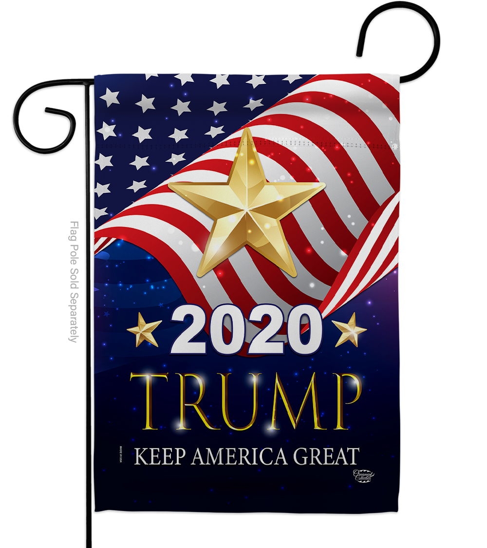 2020 Trump Keep America Great Garden Flag