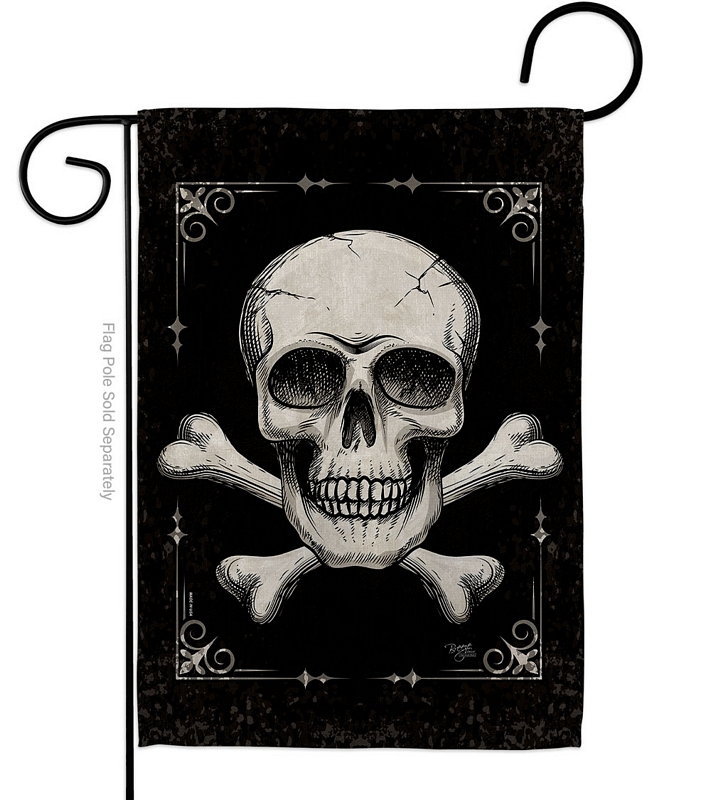 Skull Garden Flag