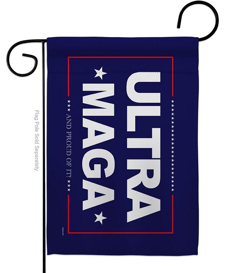 Blue Ultra MAGA Garden Flag