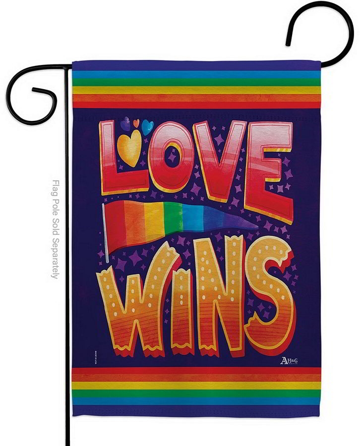 Love Wins Garden Flag