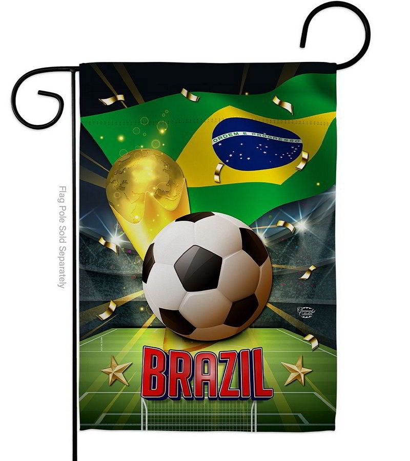 World Cup Brazil Garden Flag
