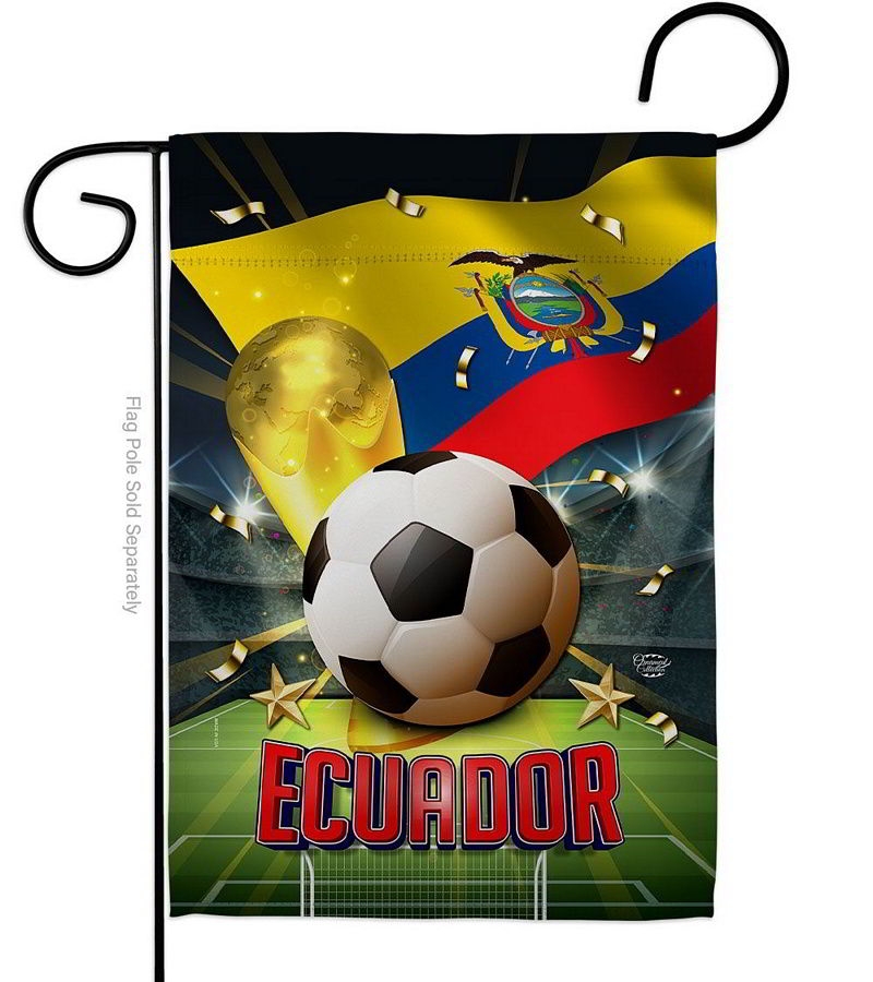 World Cup Ecuador Garden Flag
