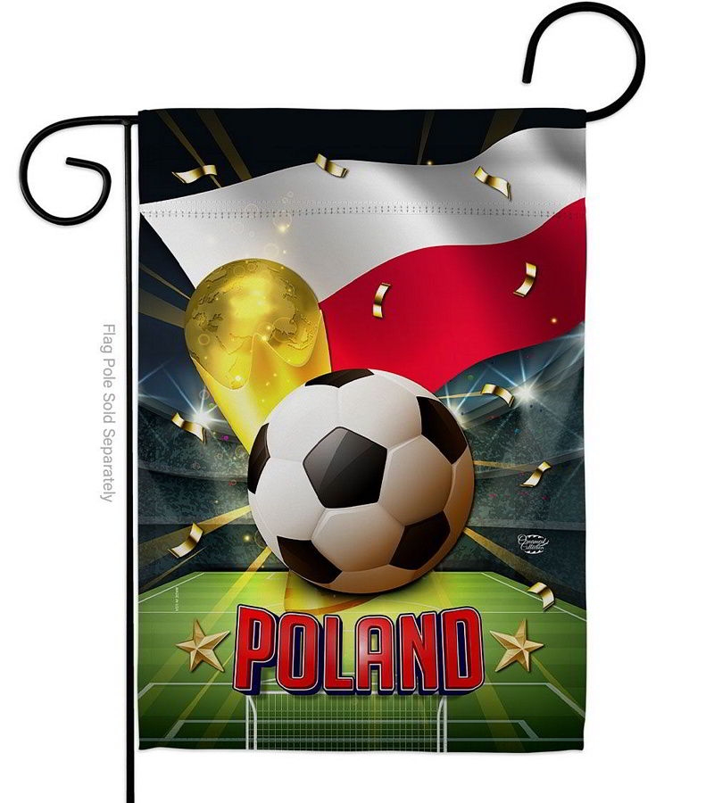 World Cup Poland Garden Flag
