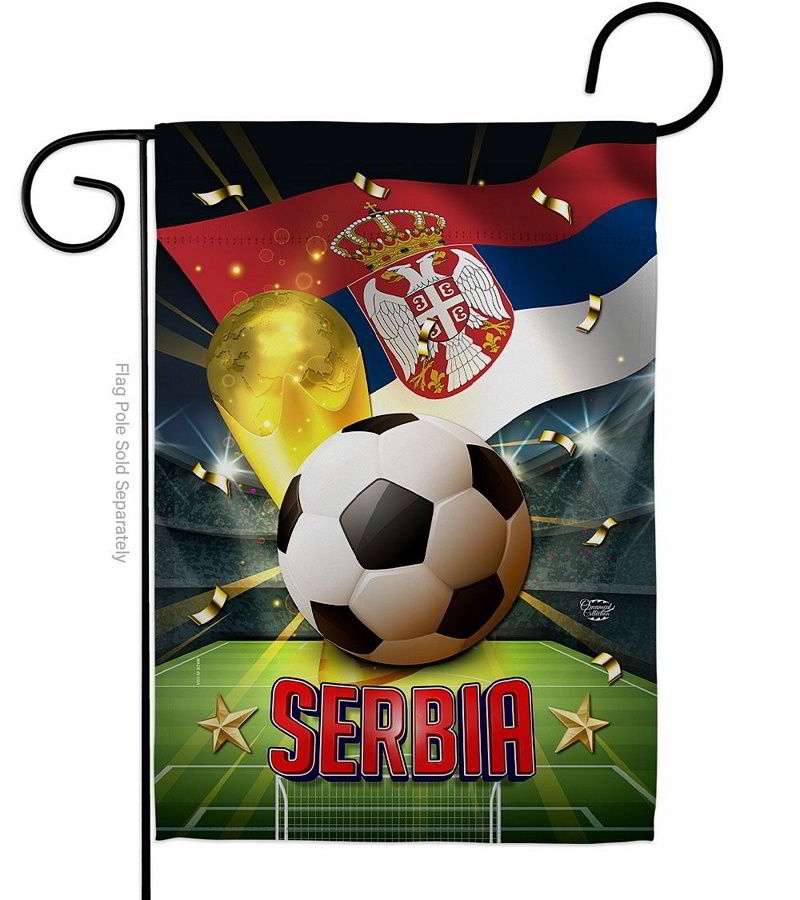 World Cup Serbia Garden Flag