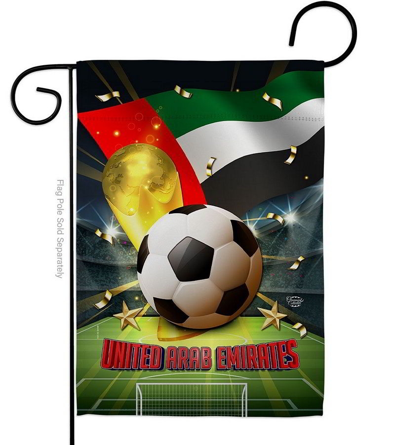 World Cup United Arab Emirates Garden Flag