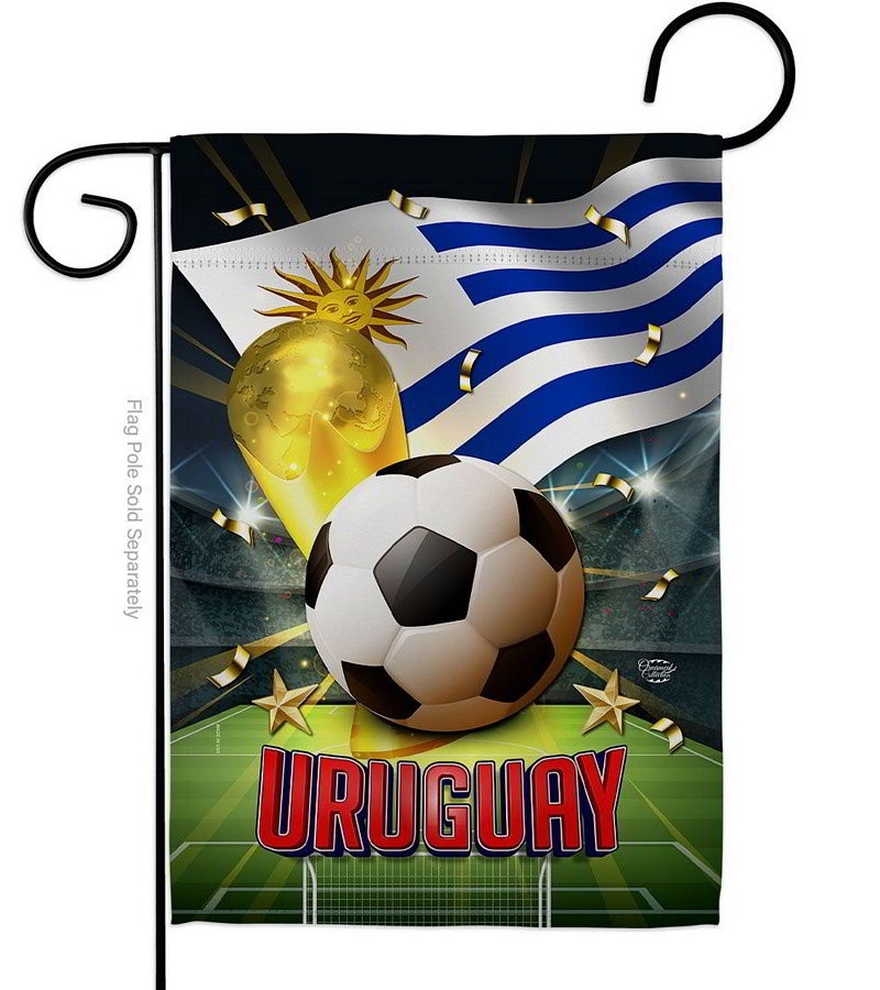 World Cup Uruguay Garden Flag
