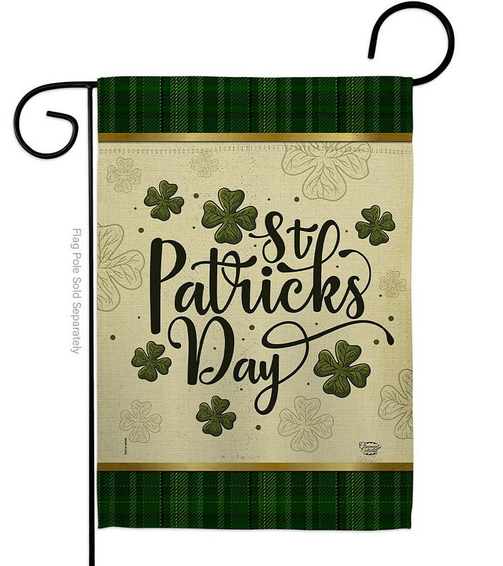 Tartan St. Patricks Garden Flag