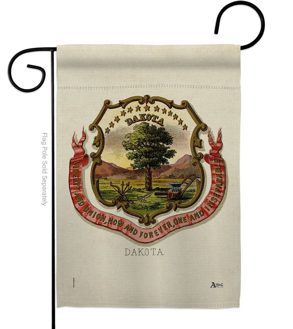 Coat Of Arms Of Dakota Garden Flag