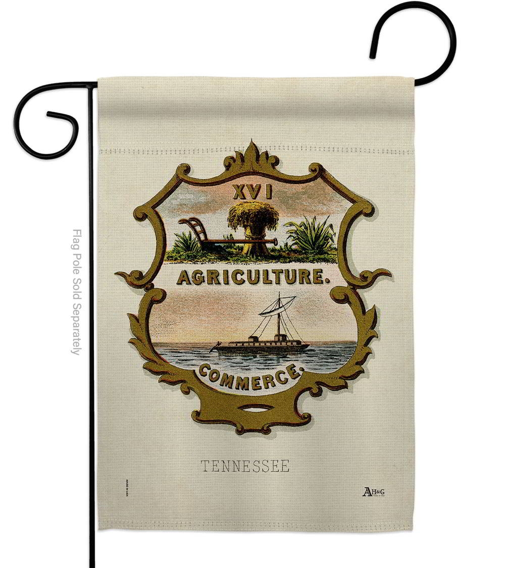 Coat Of Arms Of Tennessee Garden Flag