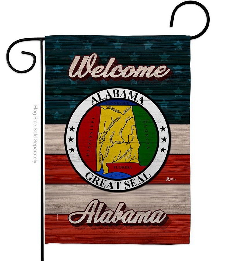 Welcome Alabama Garden Flag