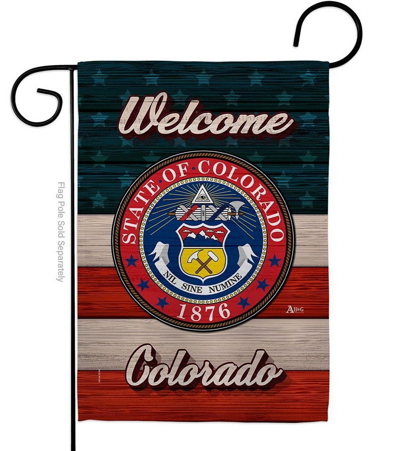 Welcome Colorado Garden Flag