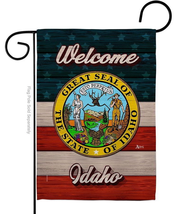 Welcome Idaho Garden Flag