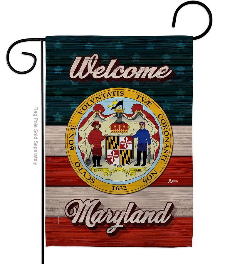 Welcome Maryland Garden Flag