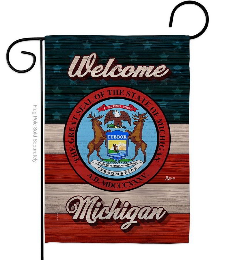 Welcome Michigan Garden Flag