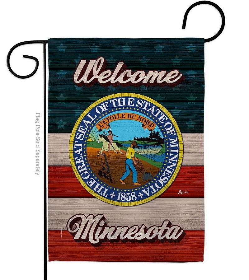 Welcome Minnesota Garden Flag