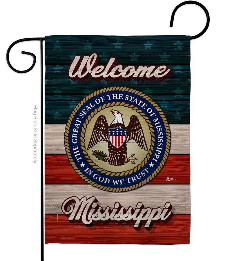 Welcome Mississippi Garden Flag