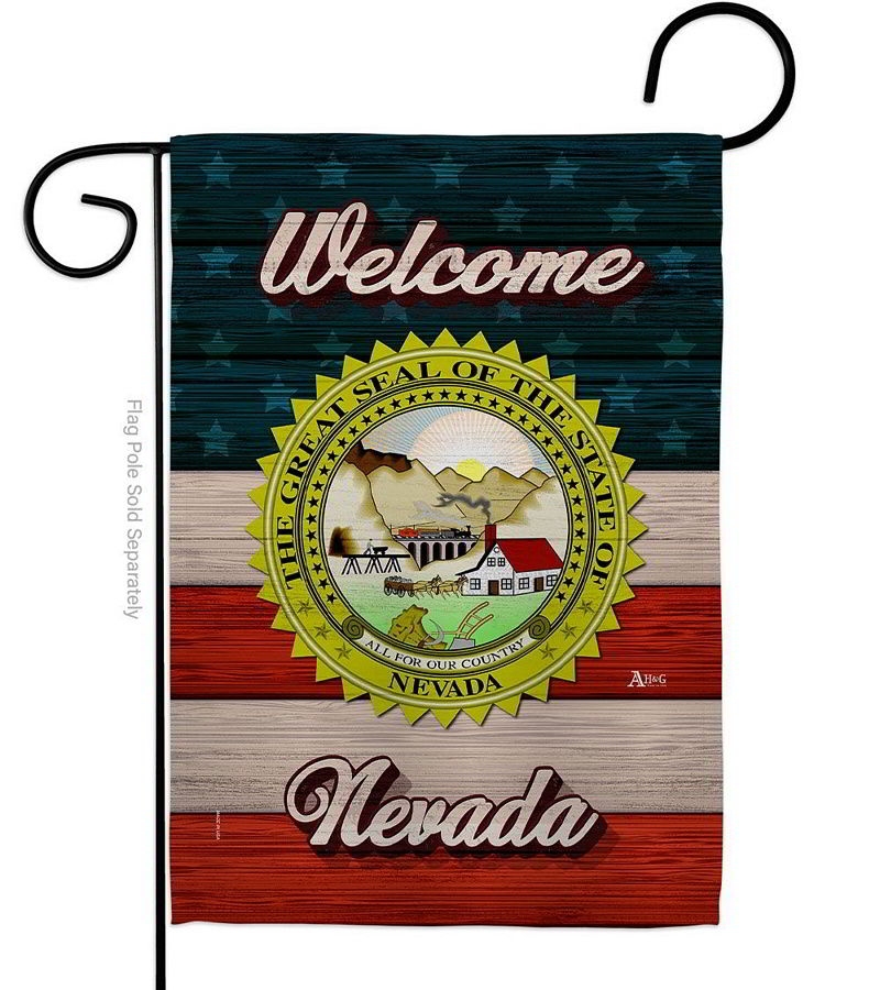 Welcome Nevada Garden Flag