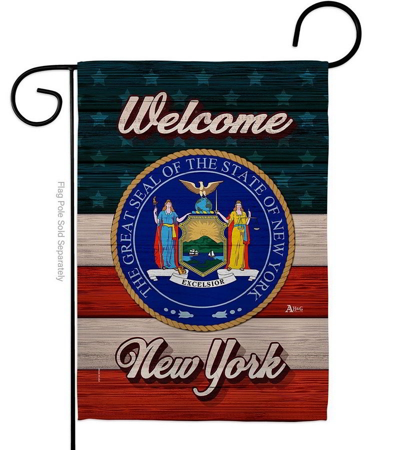 Welcome New York Garden Flag