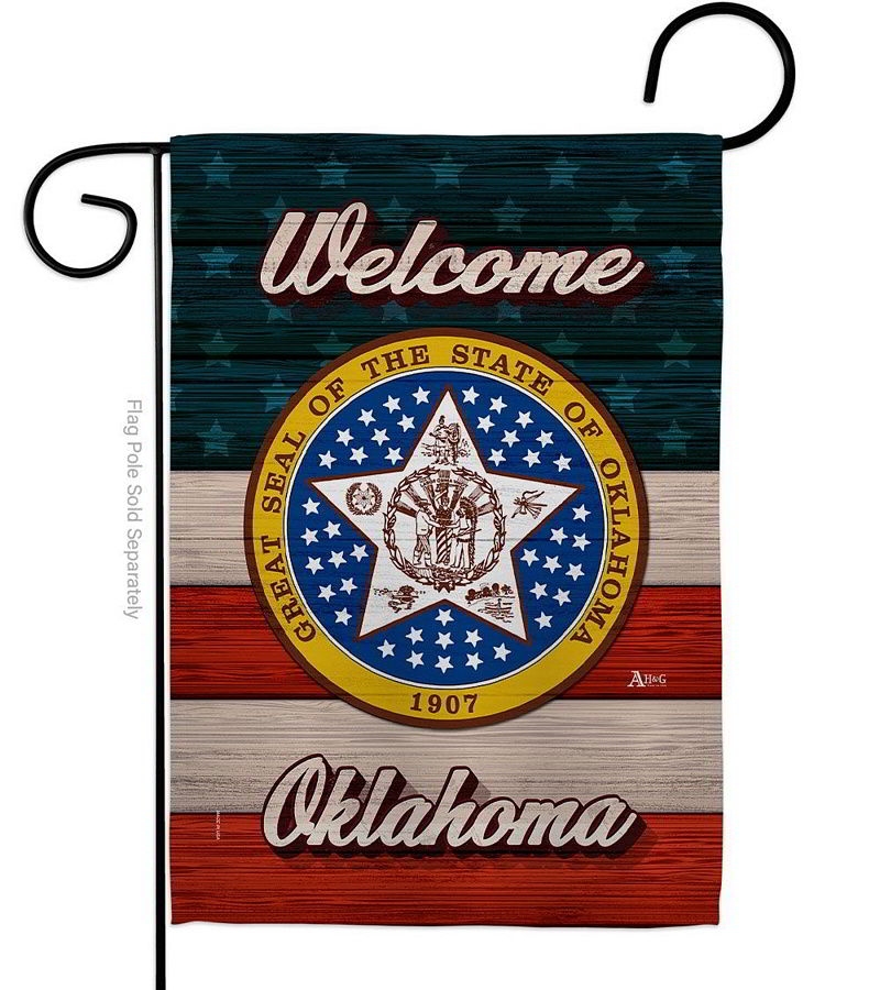Welcome Oklahoma Garden Flag
