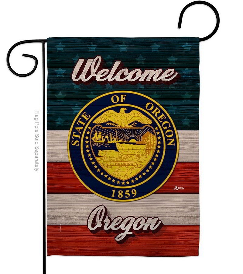 Welcome Oregon Garden Flag