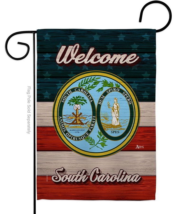 Welcome South Carolina Garden Flag