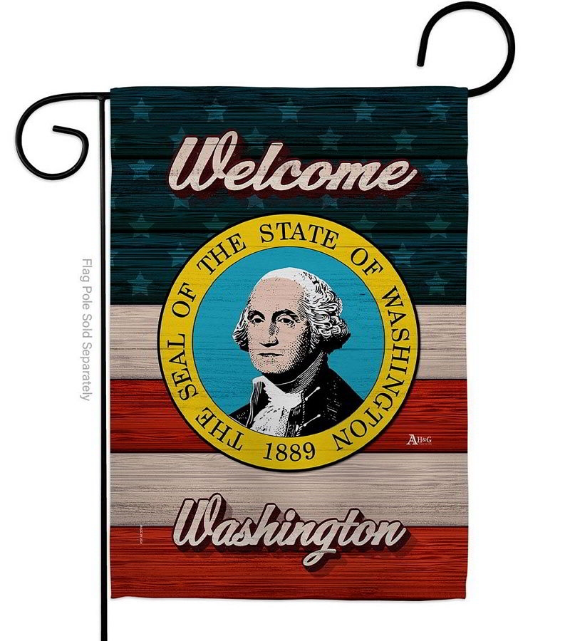 Welcome Washington Garden Flag