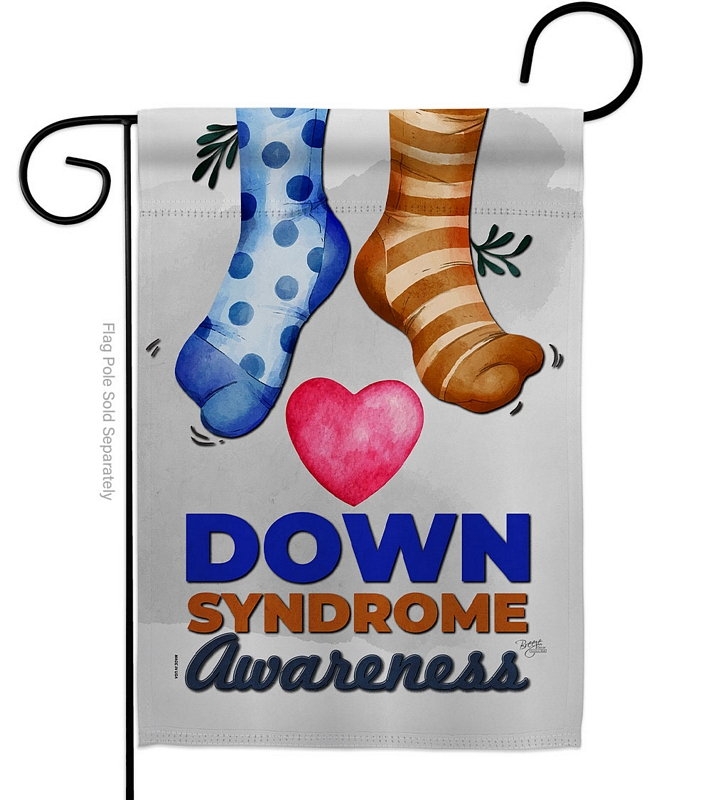 Down Syndrome Awareness Garden Flag