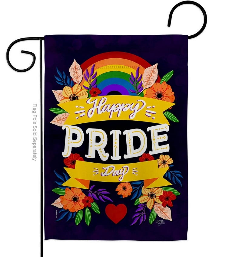 Happy Pride Day Garden Flag