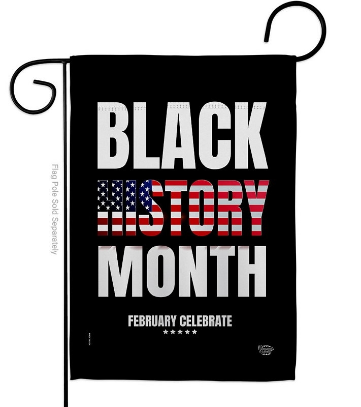 US Black History Month Garden Flag