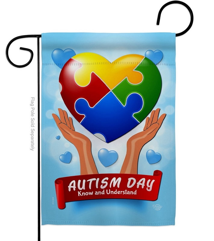 Autism Day Garden Flag